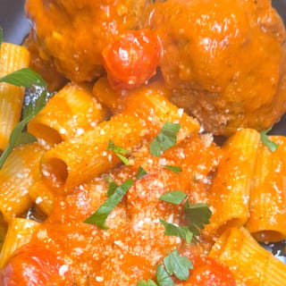 Meatballs or Sausage Pasta