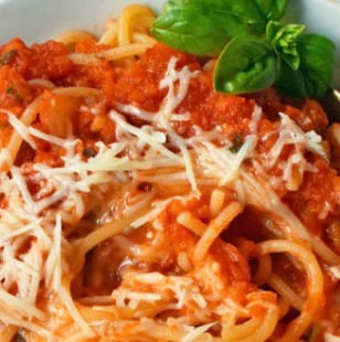 Tomato or Marinara Pasta.