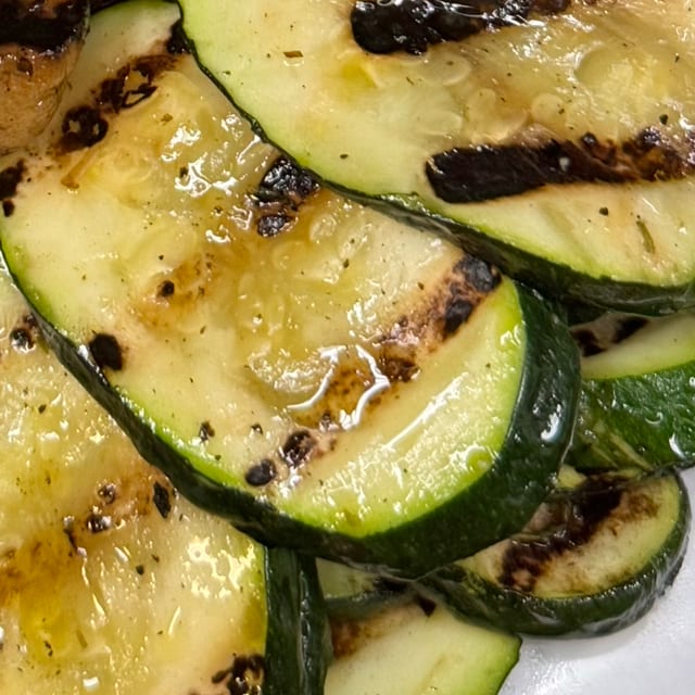 Grilled Zucchini.
