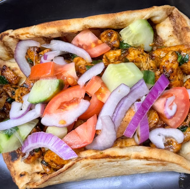 Chicken Souvlaki Sandwich.
