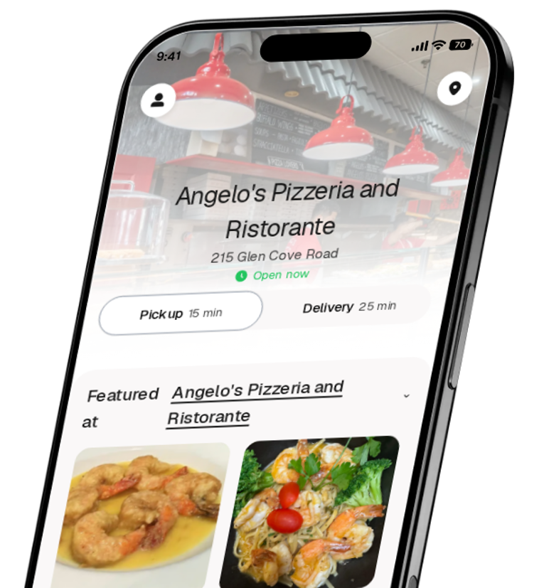 Angelo's Pizzeria and Ristorante app preview