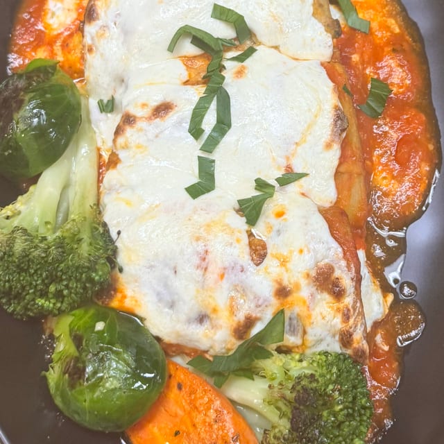 Eggplant Parmigiana.