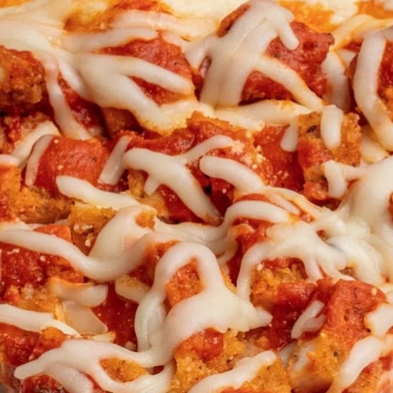 Chicken Parmigiana Pizza.