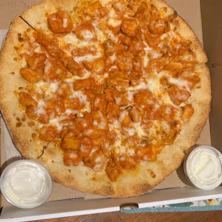 Buffalo Chicken Pizza.
