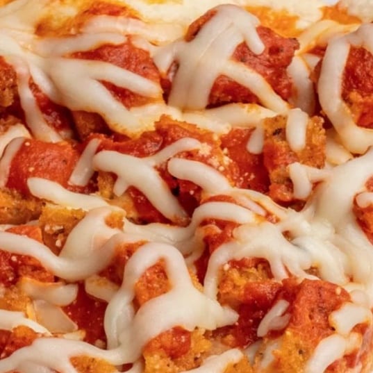 Chicken Parmigiana Pizza.