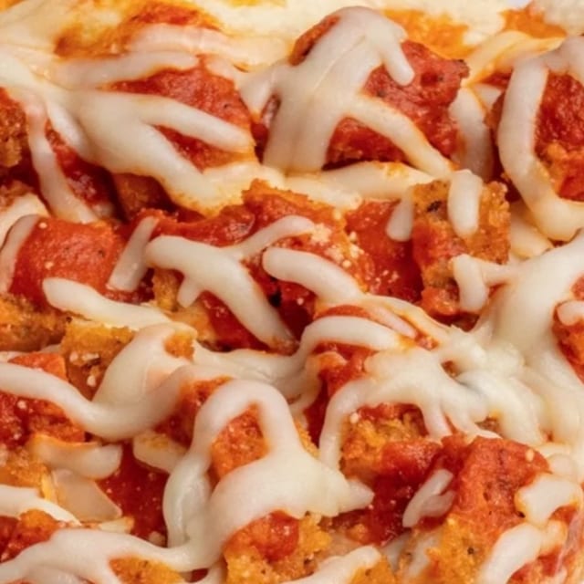Chicken Parmigiana Pizza.