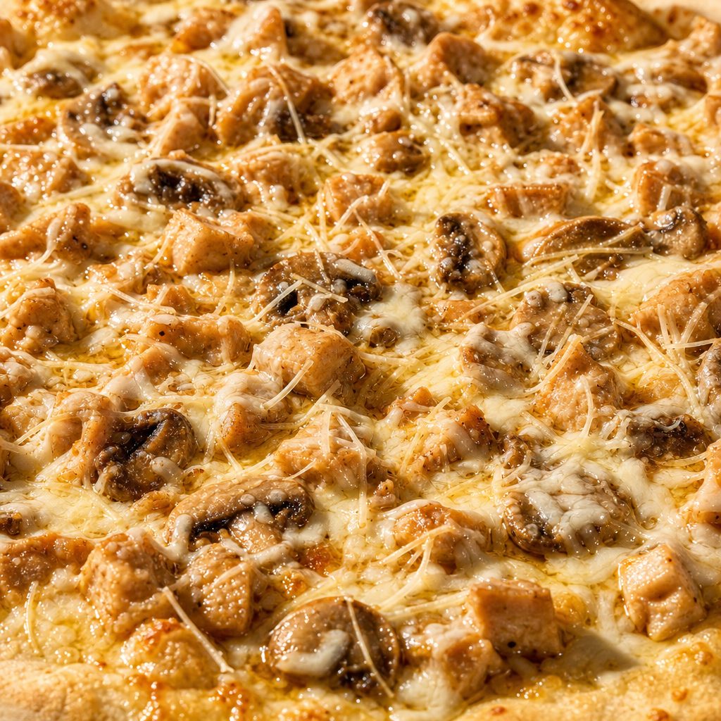 Chicken Marsala Pizza.