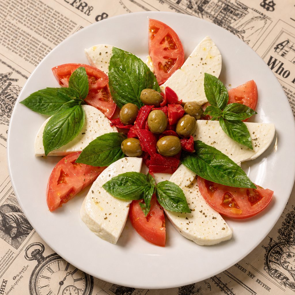 Mozzarella Caprese Salad.