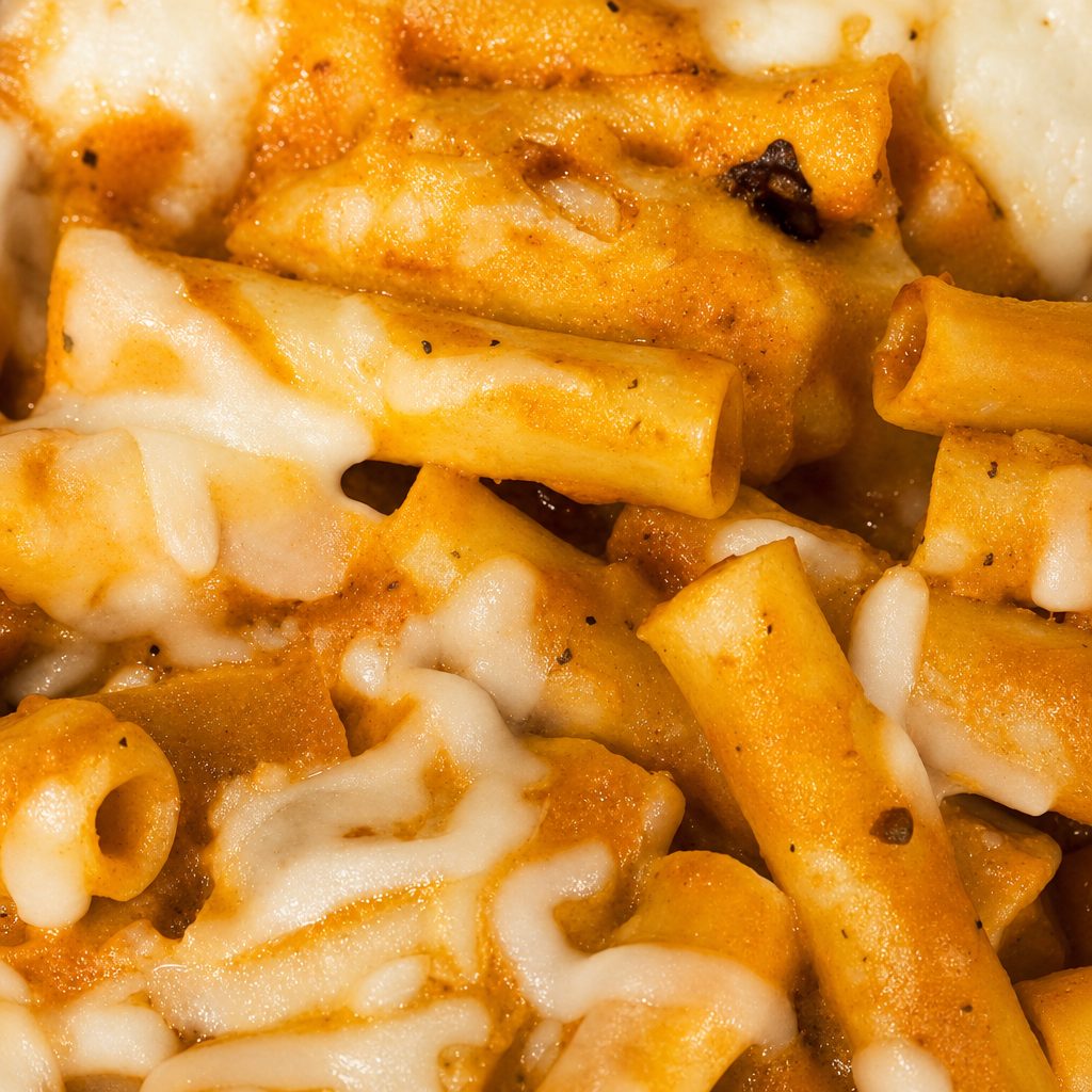 Baked Ziti Pizza.