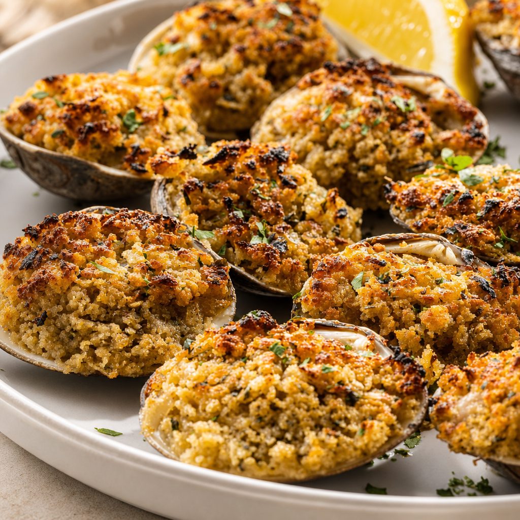 Baked Clams.