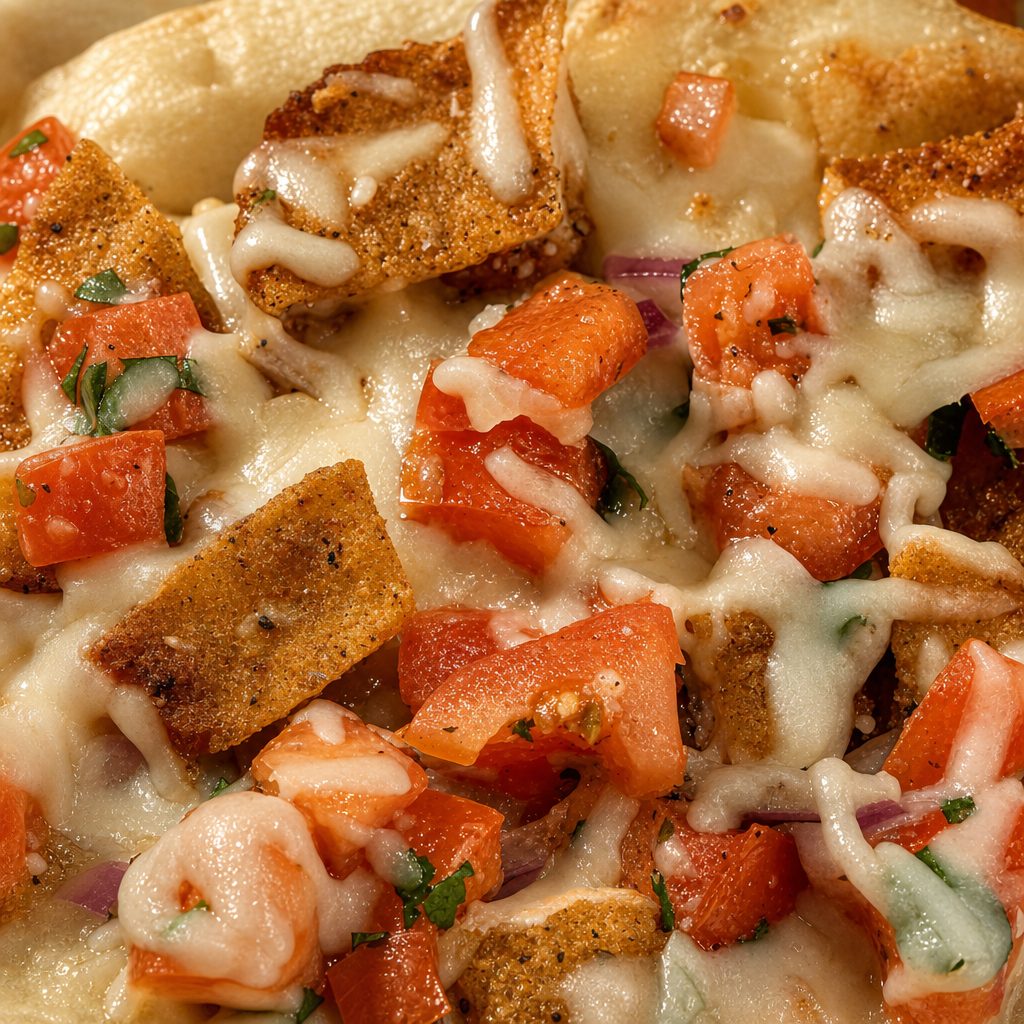 Chicken & Tomatoes Pizza.