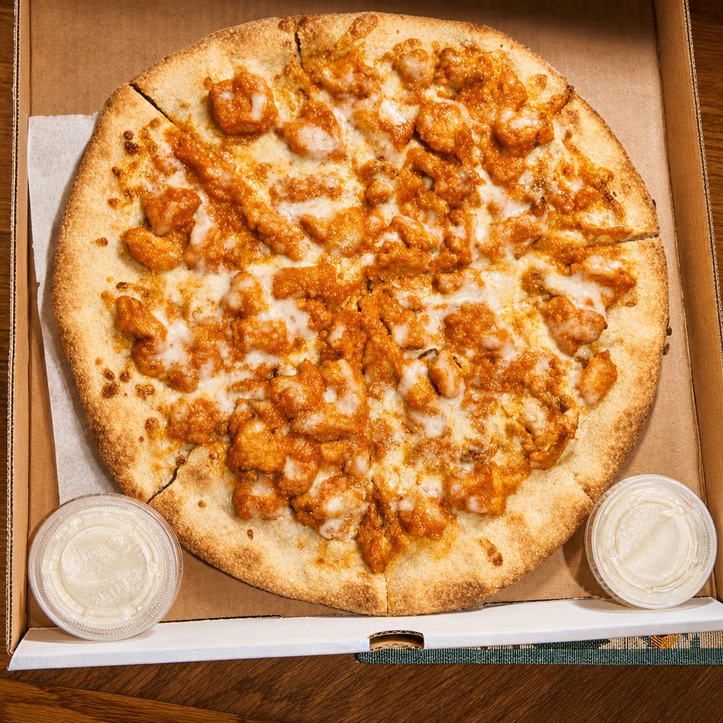 Buffalo Chicken Pizza.