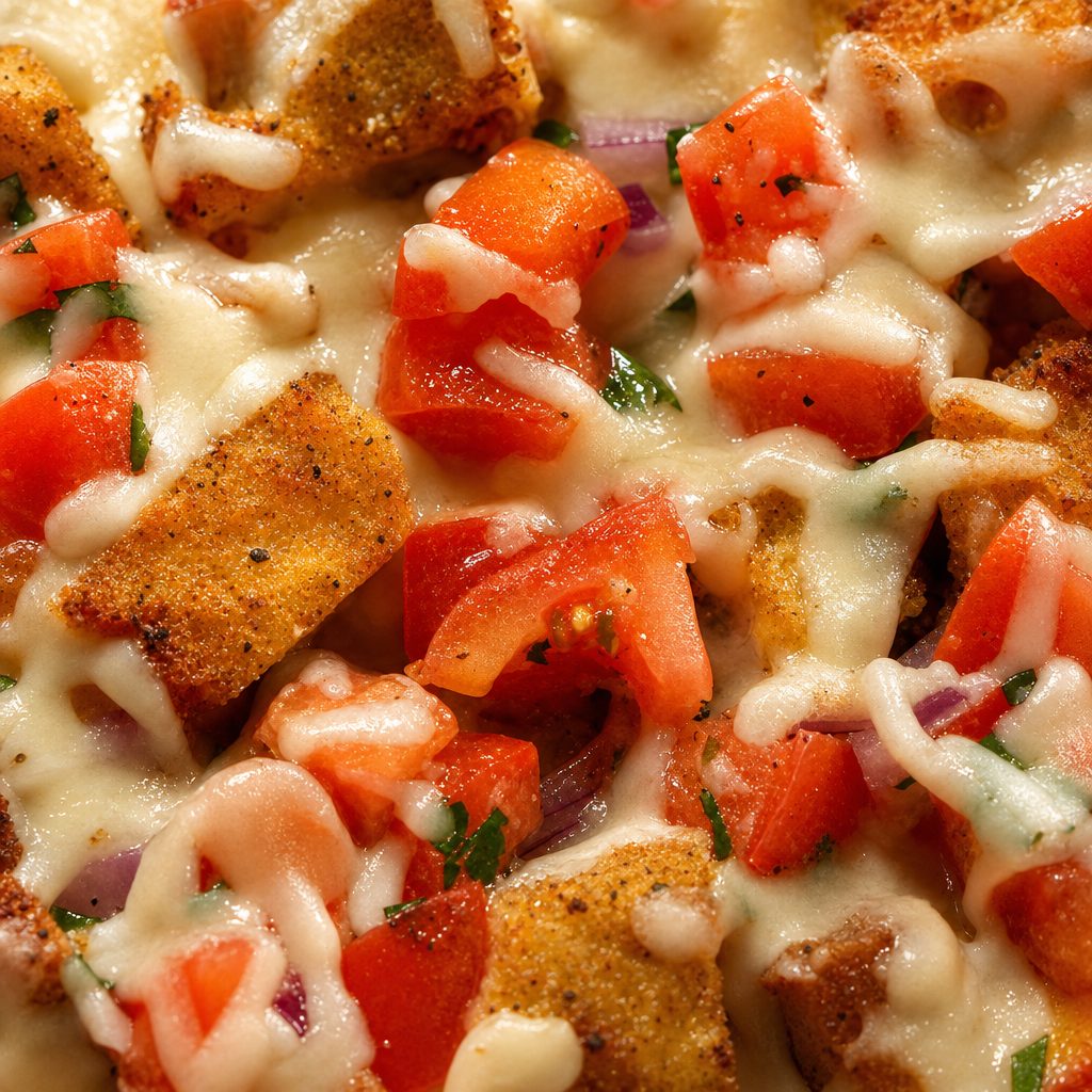 Chicken & Tomatoes Pizza.